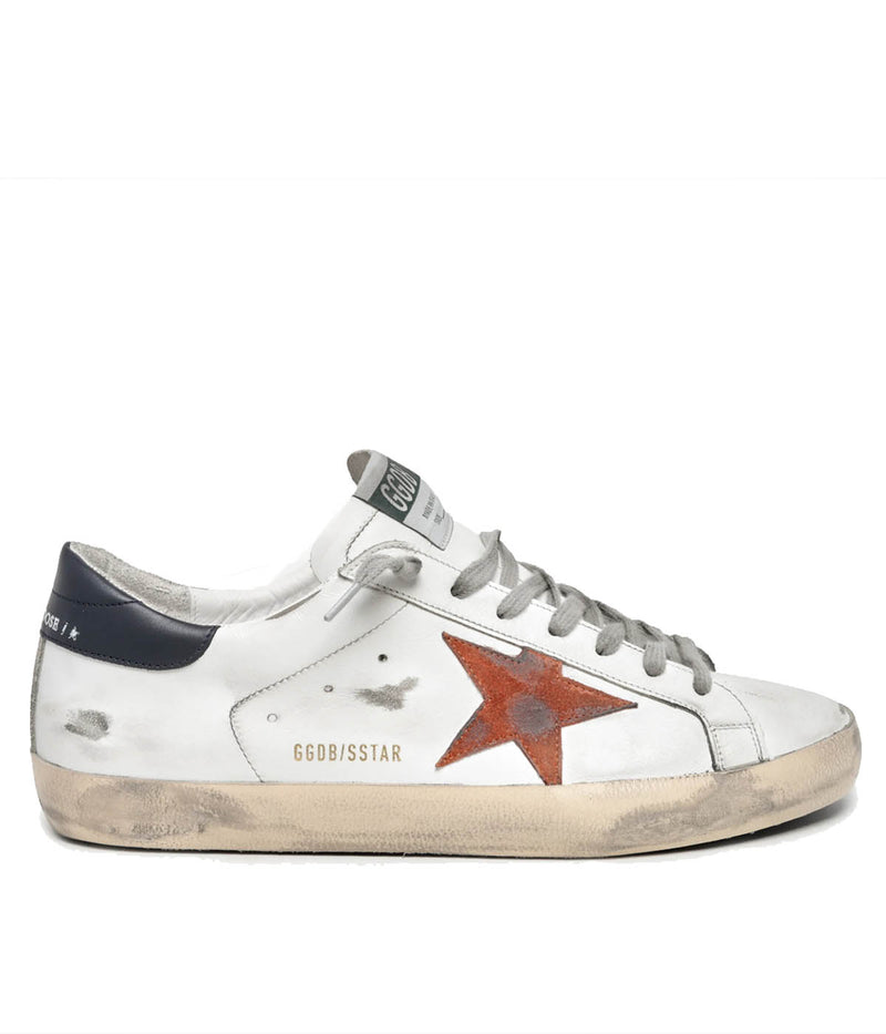 Super Star Classic in White, Orange & Dark Blue
