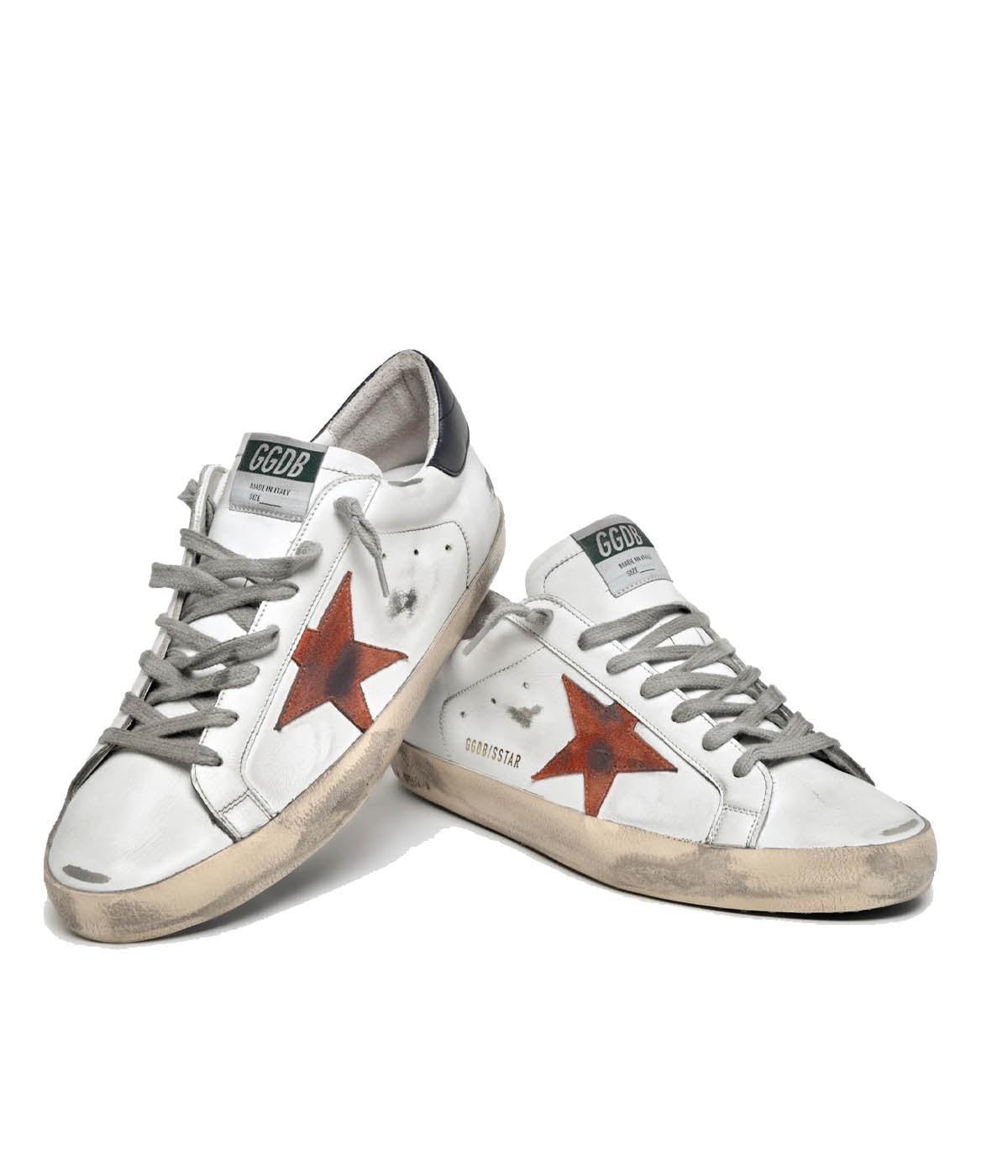 Super Star Classic in White, Orange & Dark Blue