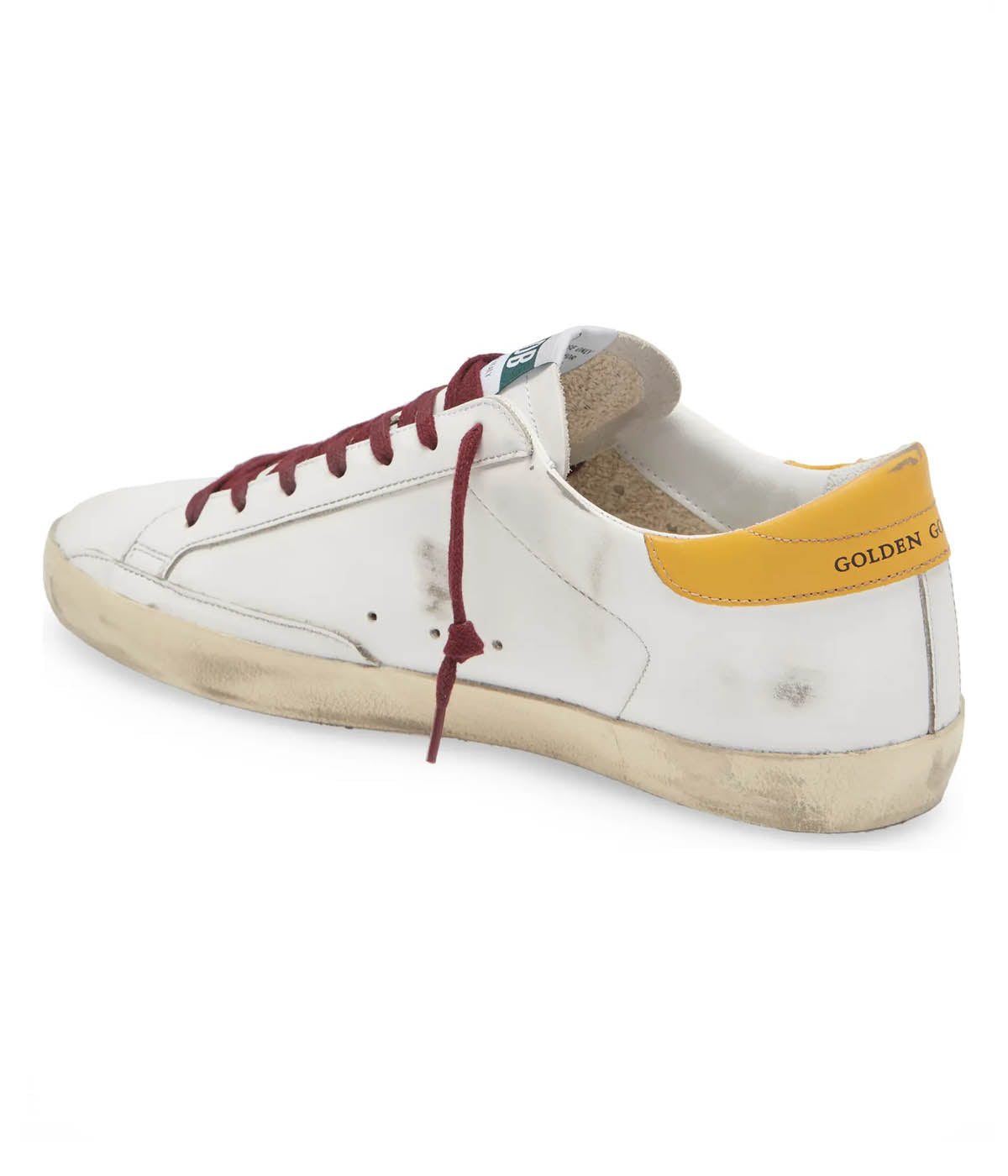 Super Star Leather Upper & Heel Python in White, Beige & Golden Glow