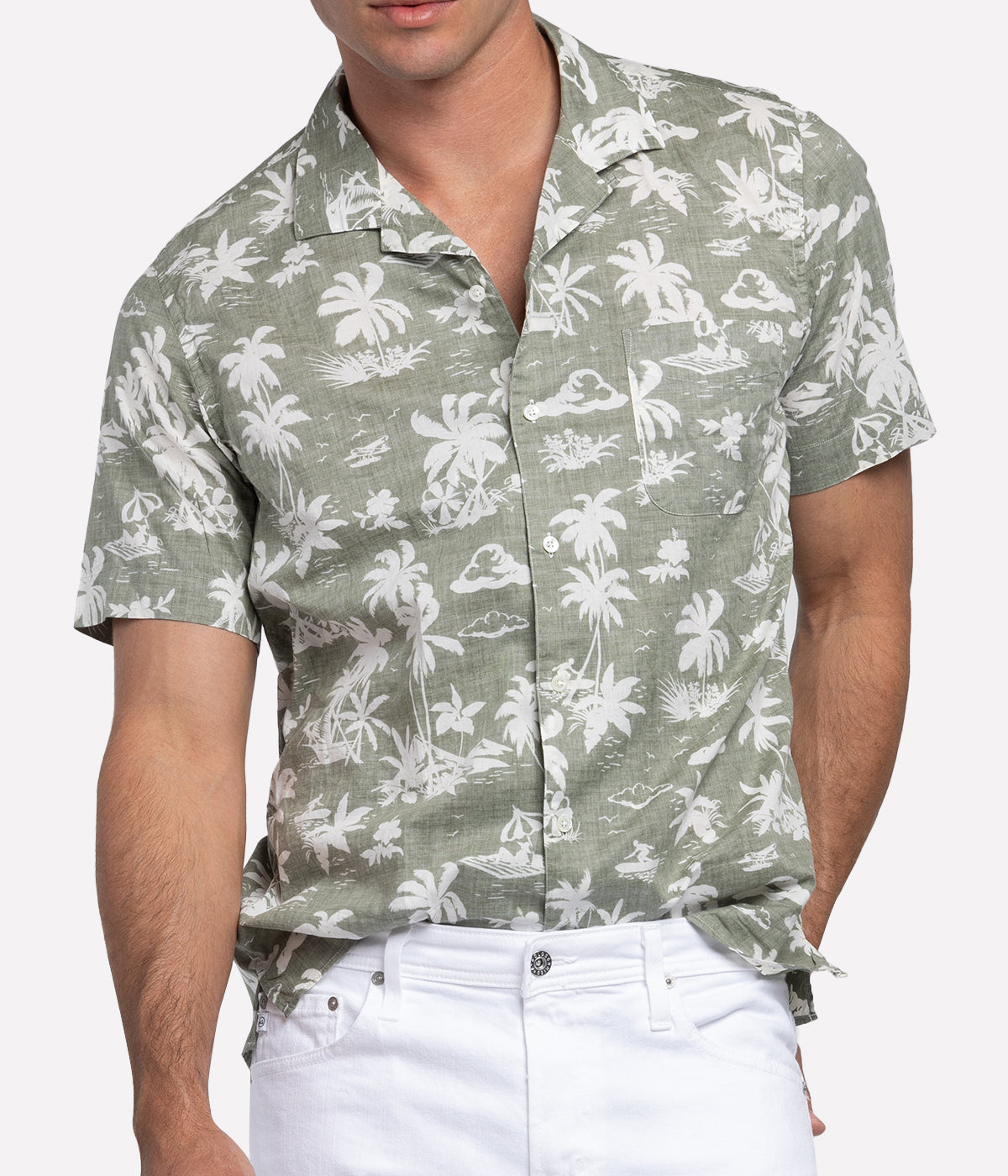 Slam Woven Shirt in Army