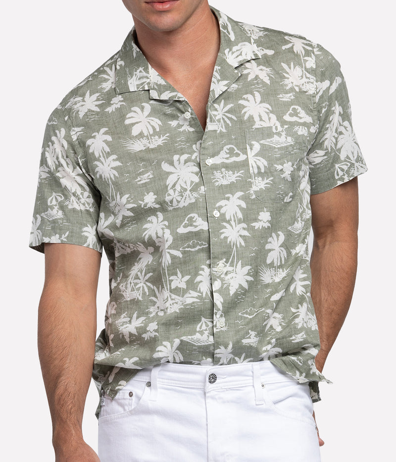Slam Woven Shirt in Army