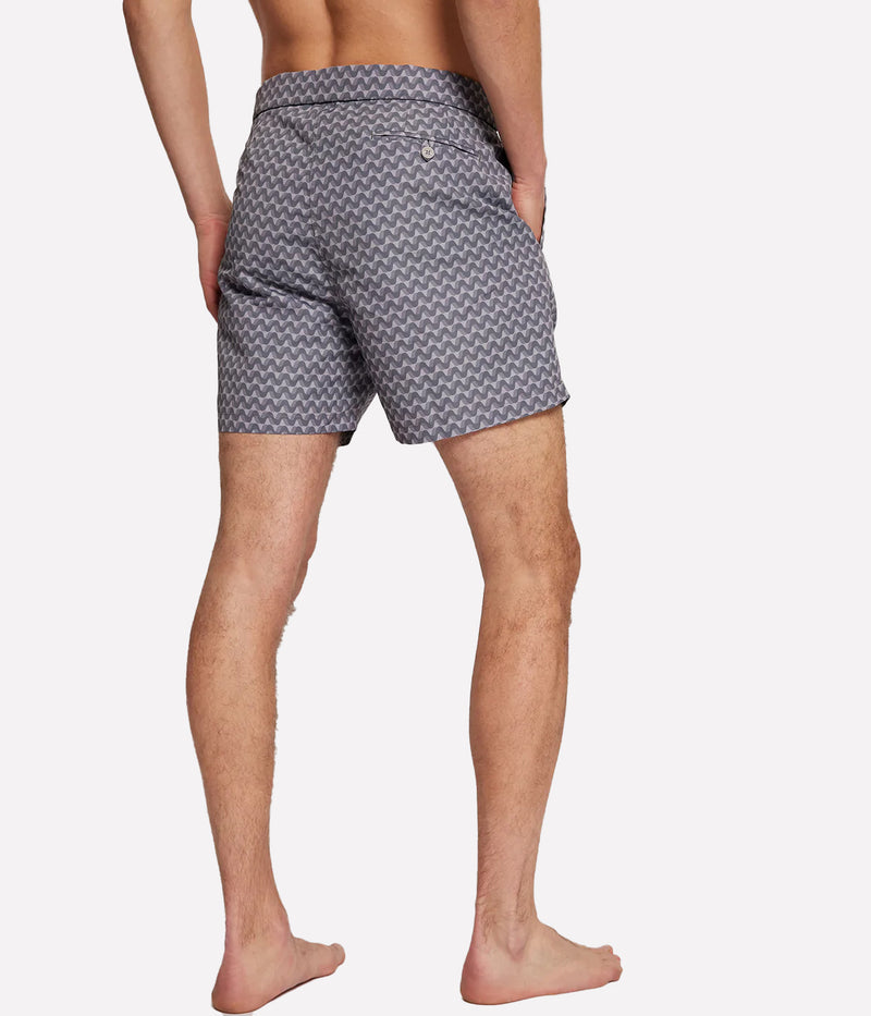Tailored Swim Short Underwater Copacabana Mirage in Rock Grey