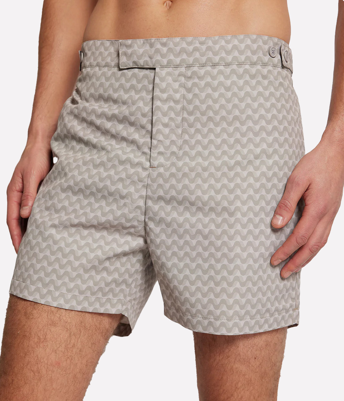 Tailored Swim Short Underwater Copacabana Mirage in Taupe