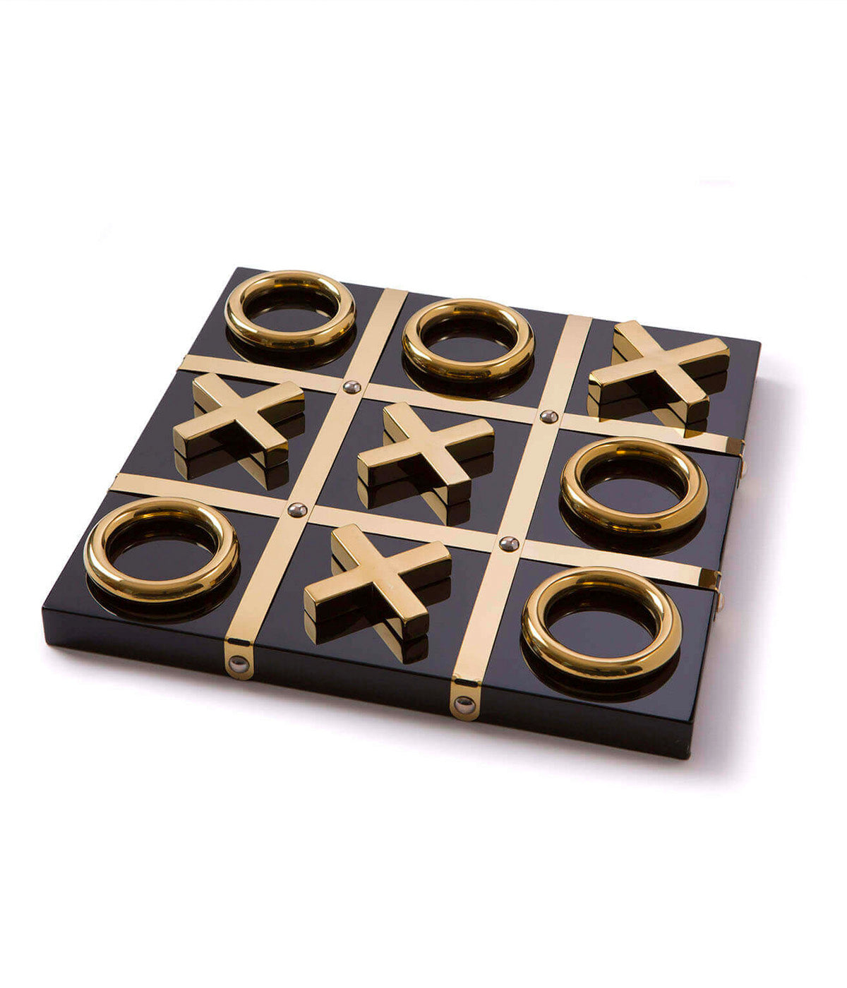 Tic Tac Toe in Black & Gold