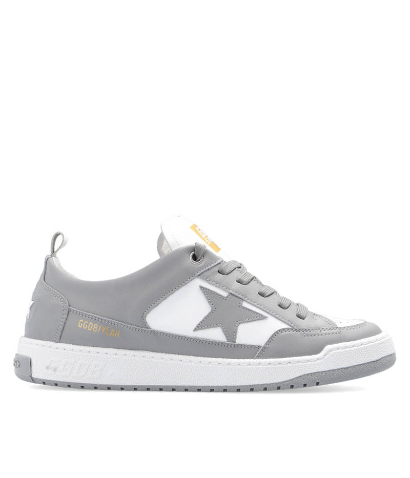 Yeah Leather Upper & Star in Grey & White