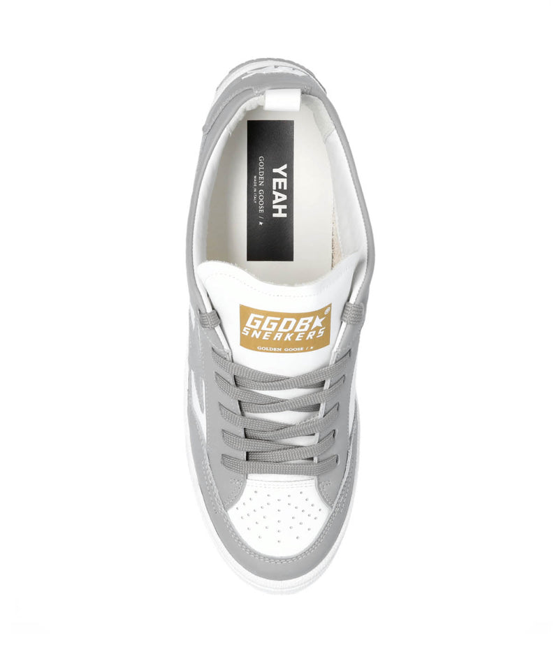 Yeah Leather Upper & Star in Grey & White