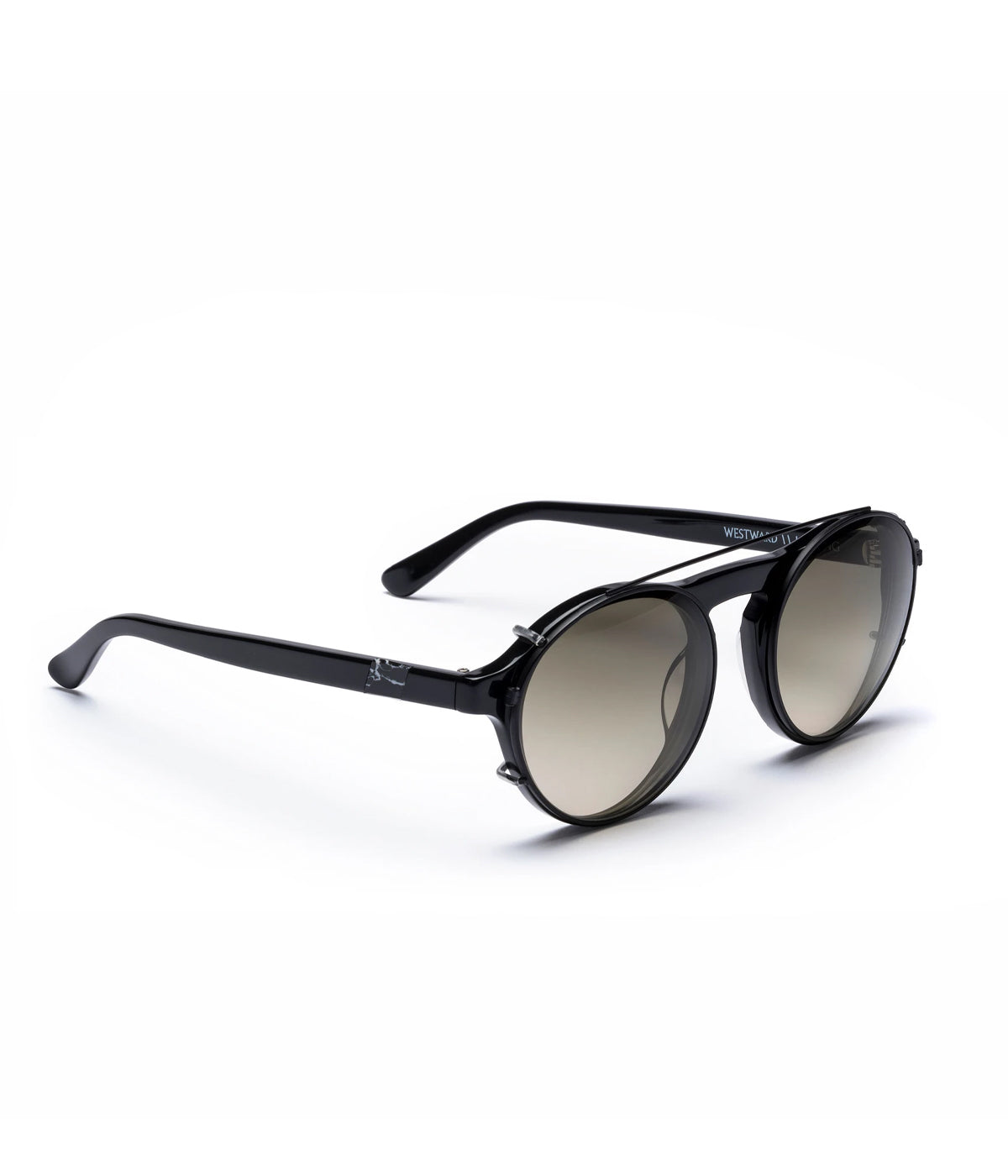 Dyad 12 in Polished Black Acetate & Sage Ombre