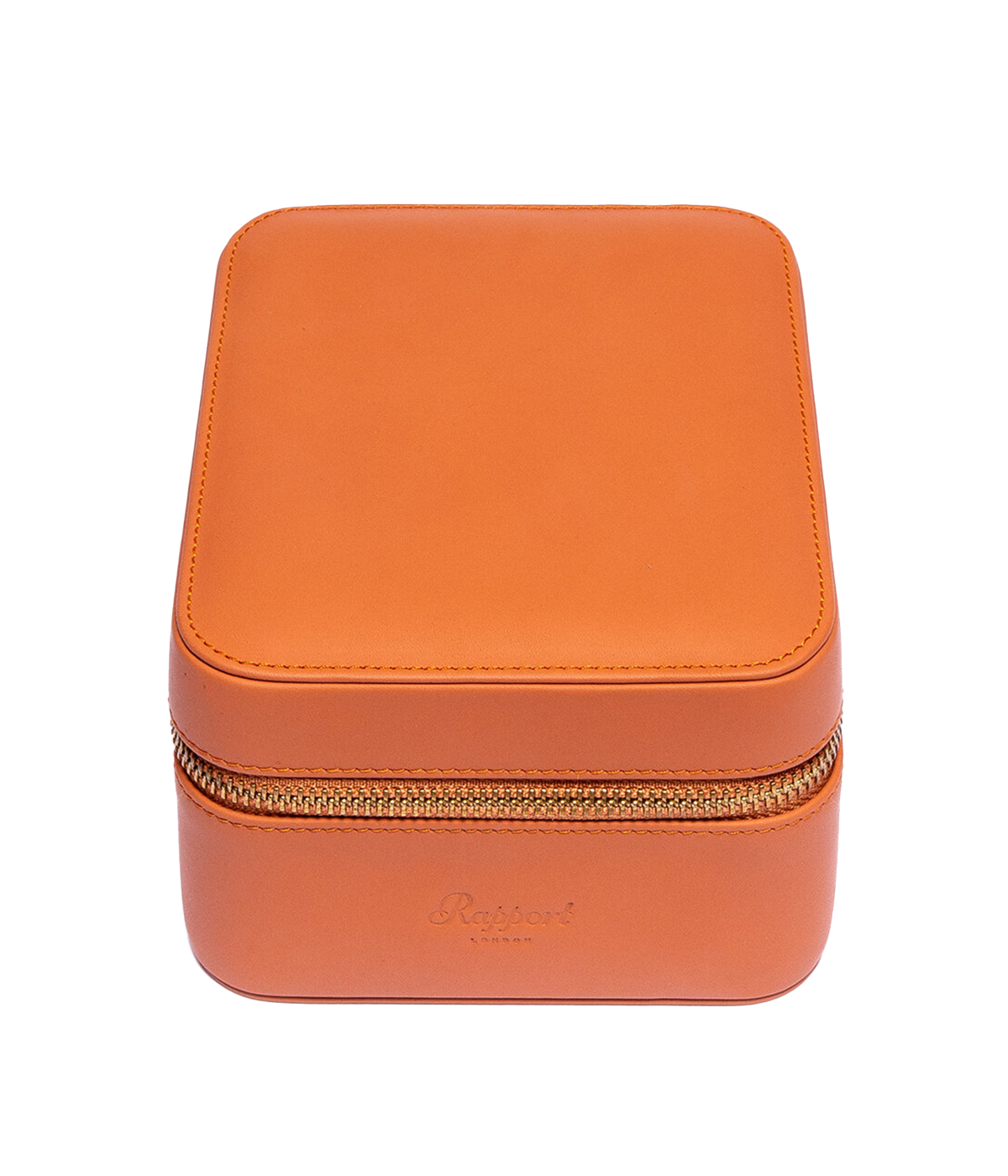 Hyde Park Two Watch Zip Case in Tan & Blue