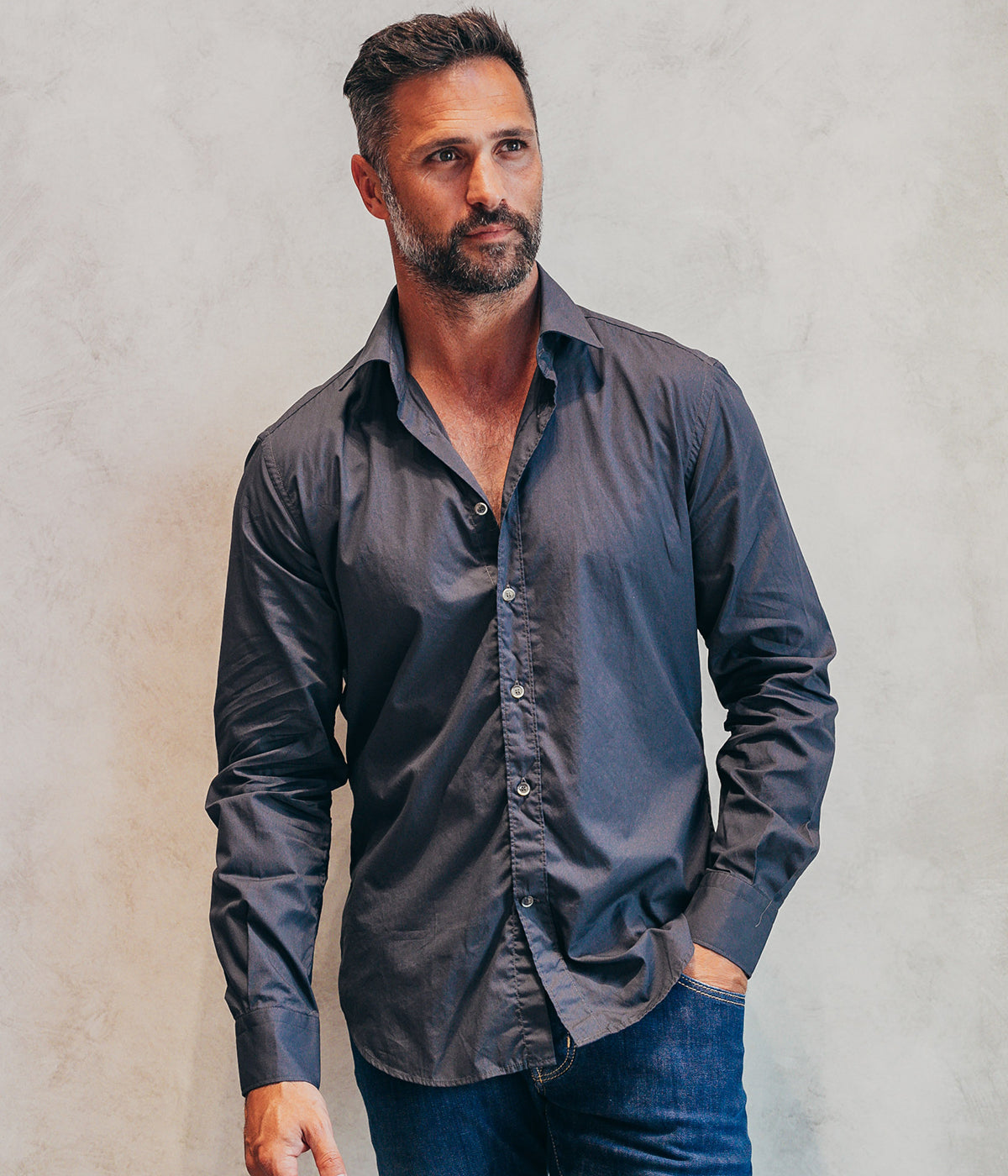Slim Fit Shirt in Grey