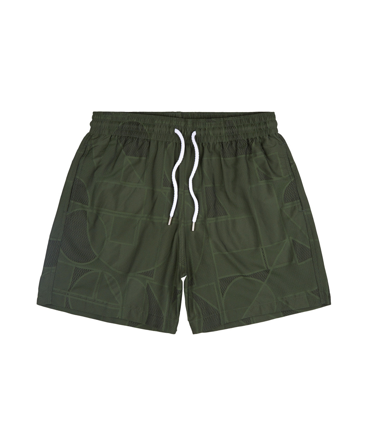 Trunks Sport Short Jacquard in Military Green